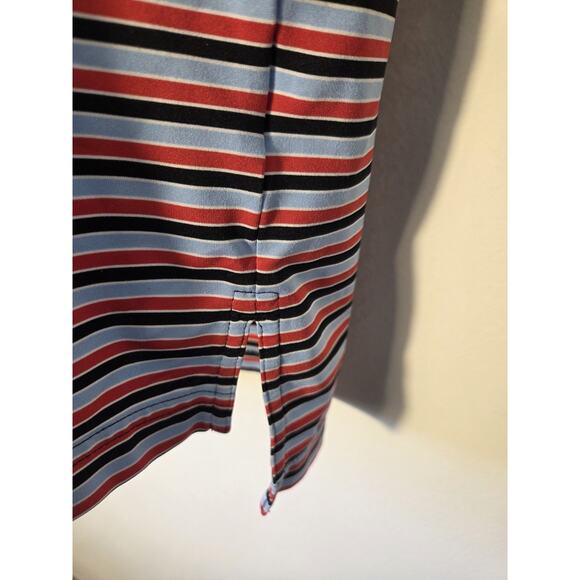 Peter Millar Polo Shirt Mens M Summer Comfort Multi Stripe Torrey Pines Golf - Picture 6 of 9